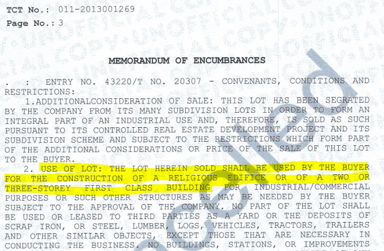 restriction-on-land-use-tct-2013001269