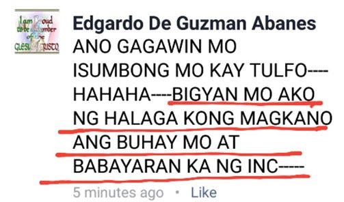 INC Members - Threats -3