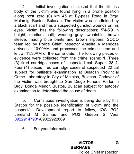 Police Report 2