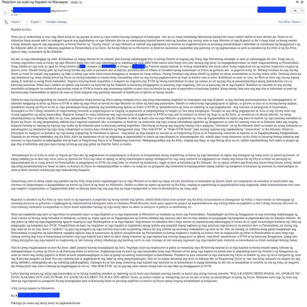 Letter Sender re Jesse Macaspac - redacted
