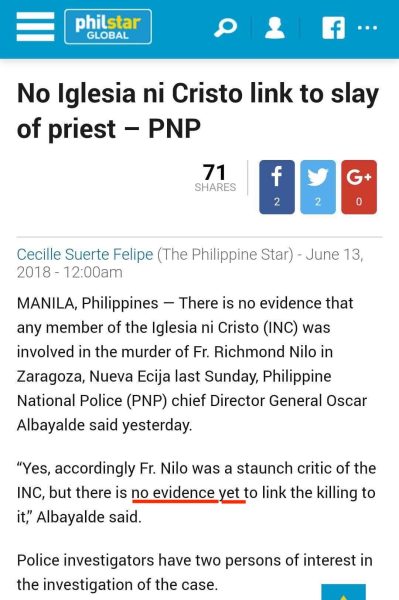 [2018.06.13] PhilStar Global News Report - No evidence.jpg