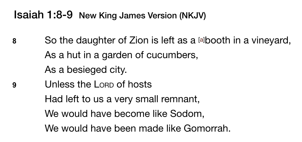 Isaiah 1,8-9