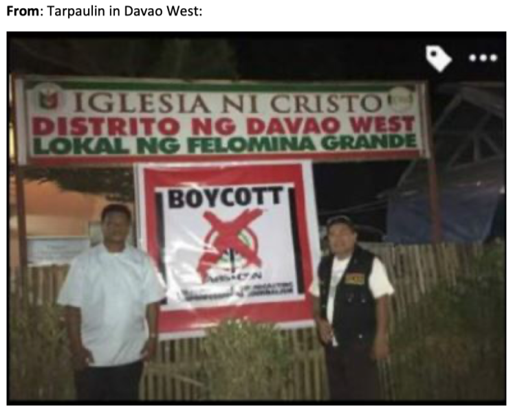 INC Boycotts ABSCBN-2