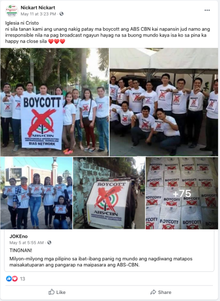INC Boycotts ABSCBN-3