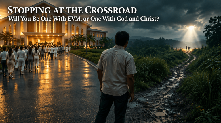 Stopping At The Crossroad – Will You Be One With EVM, or One With God and Christ?